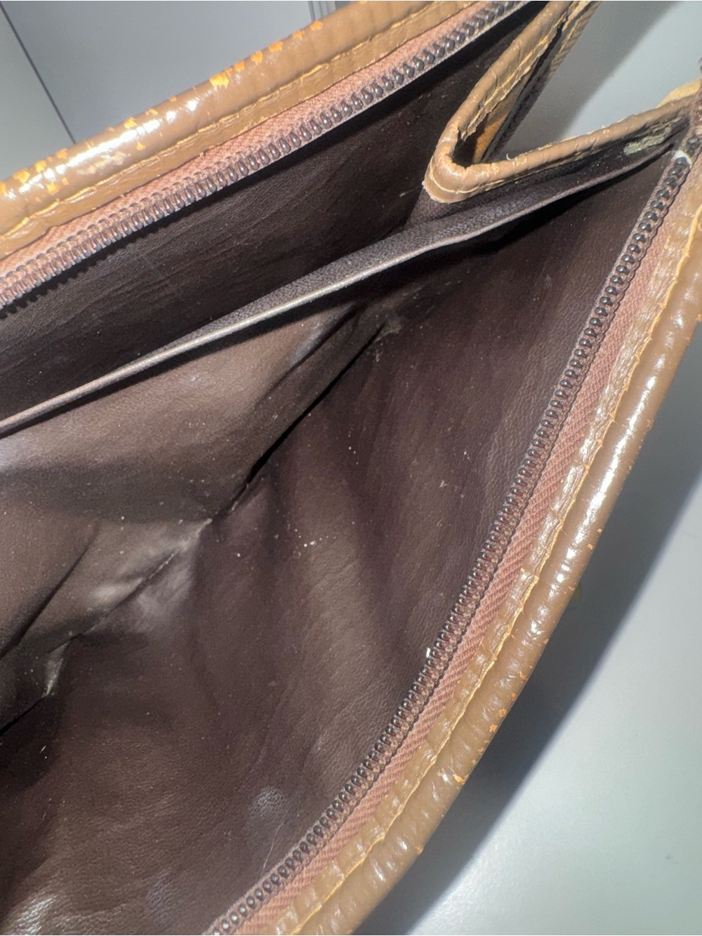 Vintage Fendi Brown Zucca Logo Toiletry Pouch - Picture 4 of 8